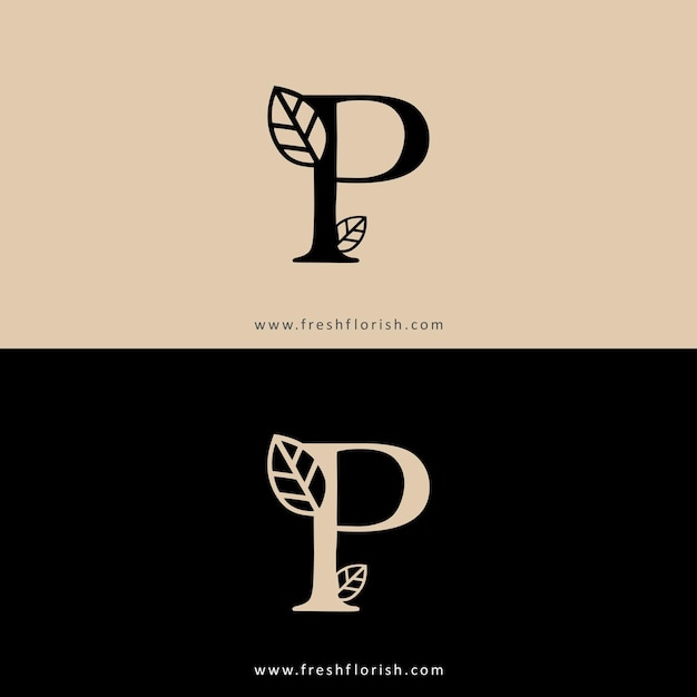 Lettre Moderne P Florish Logo