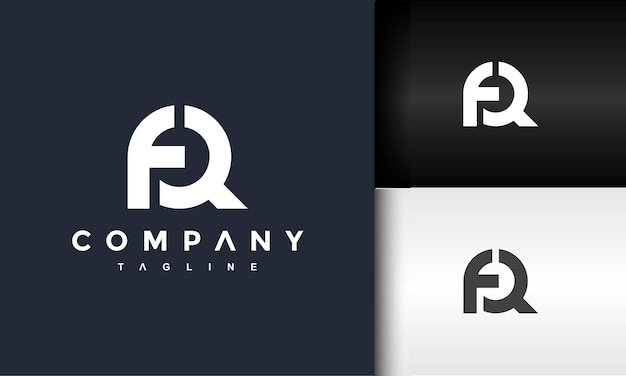 Lettre Monogramme Logo Fq