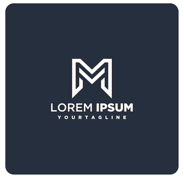 lettre MV logo design image vectorielle