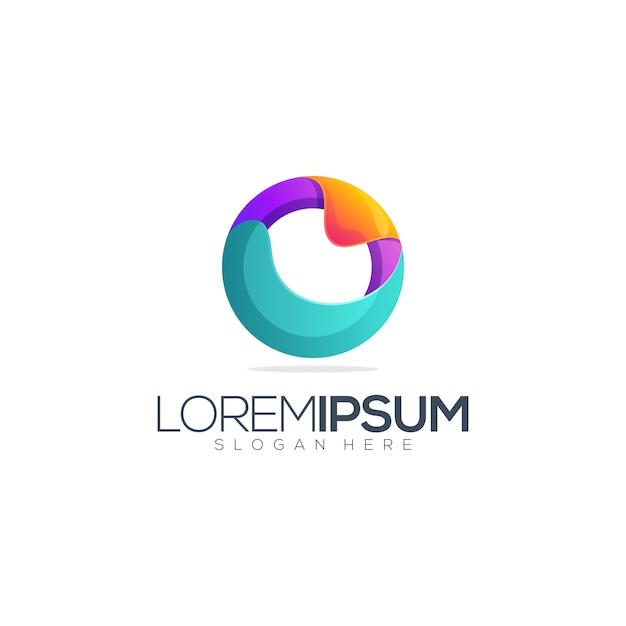 Lettre o illustration de conception de logo