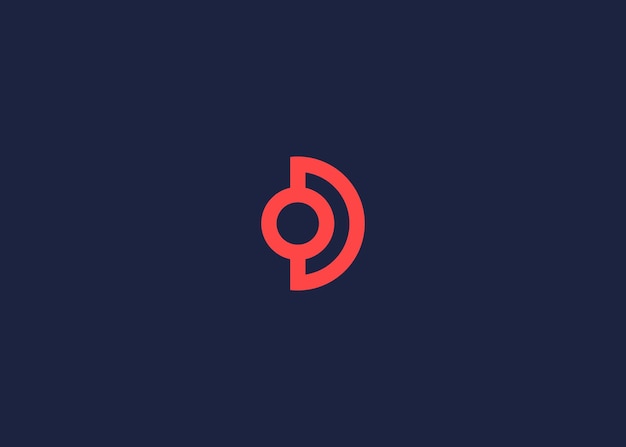 la lettre od ou le logo de la conception de l'icône du modèle de conception vectorielle d'inspiration