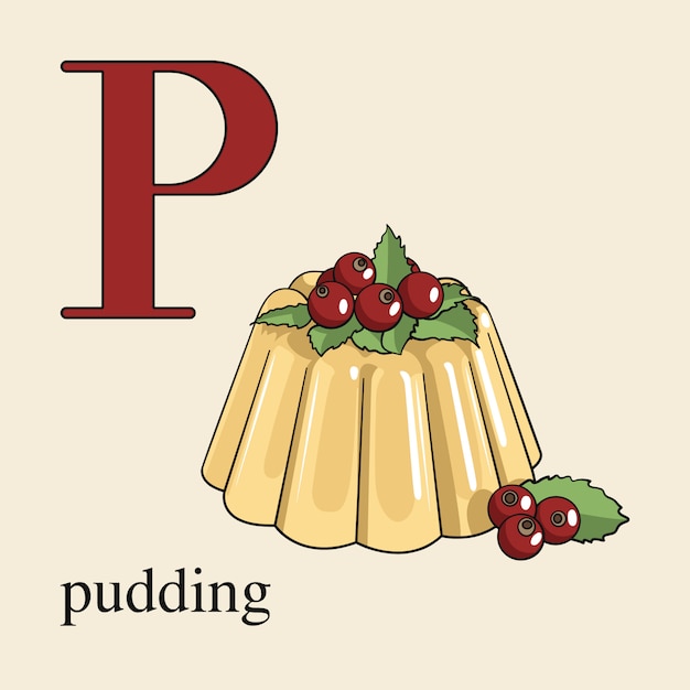 Lettre P Avec Pudding