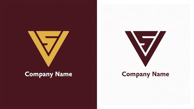 Vecteur lettre premium vs logo