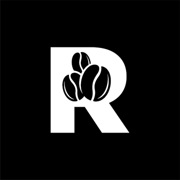 Lettre R Café Logo Design Modèle Inspiration Illustration Vectorielle