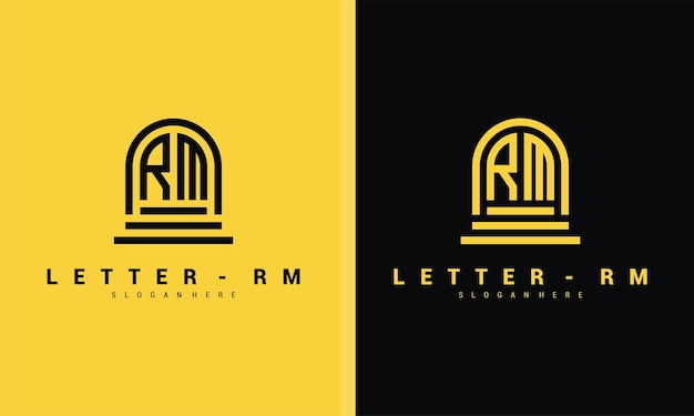 Lettre Rm Logo Icône Modèle De Conception Vecteur Premium Vecteur Premium