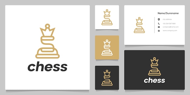Lettre S Chess Figure Compétition Sport Stratégie Line Outline Logo Design