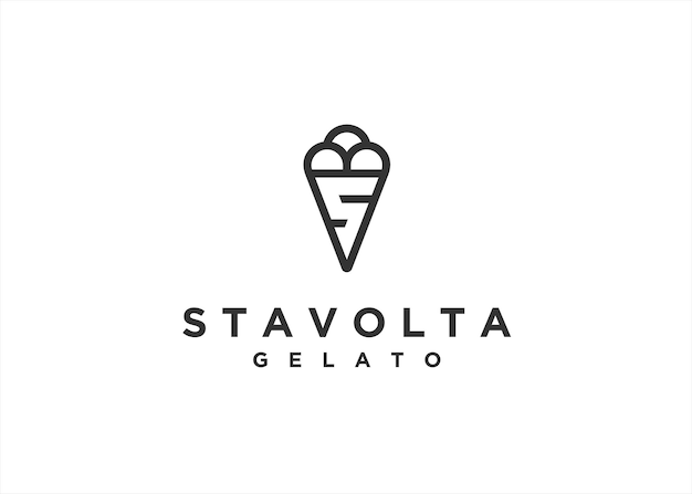 Vecteur lettre s glace logo design illustration vectorielle