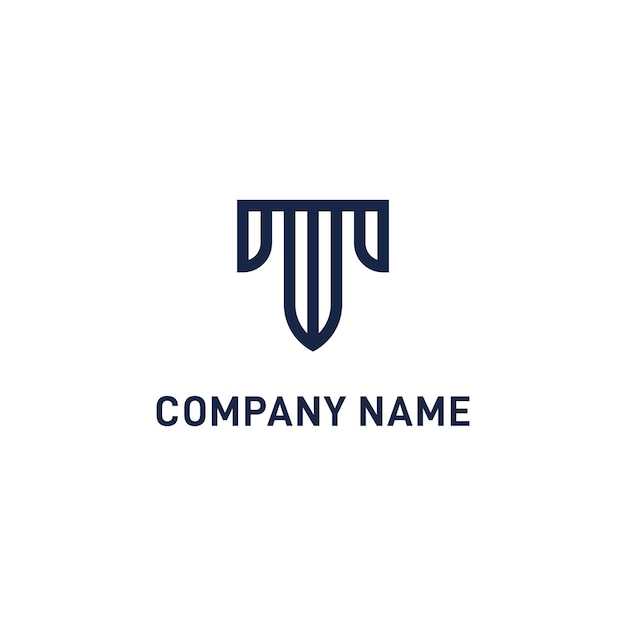Lettre T Avec Création De Logo De Droit Du Procureur