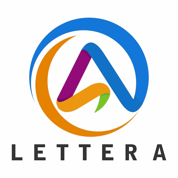 Lettre A Vecteur De Conception De Symbole De Logo