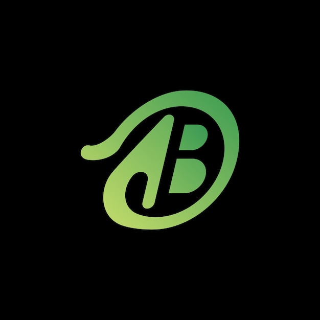 Une Lettre Verte B Avec Une Icône D'oreille Au Milieu Pour Le Logo De La Musique