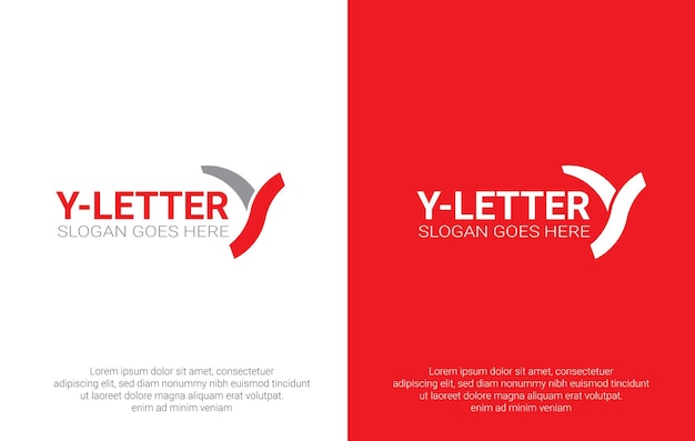 Vecteur lettre y logo