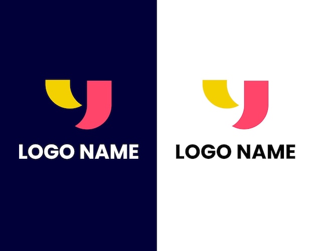 Lettre Y Marque Modèle De Conception De Logo D'entreprise Coloré Moderne