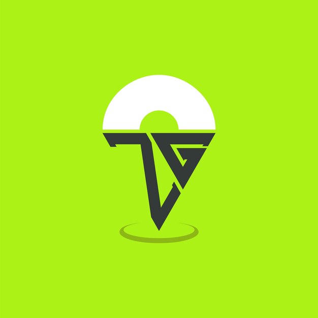 Lettre ZG Location Logo Design Initiales modernes ZG Pinpoint Logo pour les applications de cartes de navigation et les entreprises basées sur la localisation