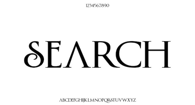 Vecteur lettres de l'alphabet de mariage de luxe de vecteur typographie de polices polices serif classiques élégantes vintag décoratif