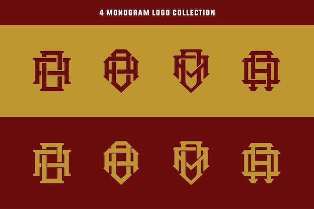 Lettres AO ou OA modèle de monogramme logo initial pour vêtements, vêtements, marque