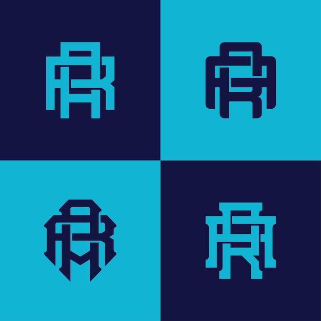 Lettres Ar Ou Ra Logo De Modèle De Monogramme Initial Pour Les Vêtements, Les Vêtements, La Marque