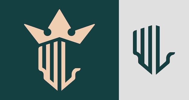 Lettres initiales créatives WL Logo Designs