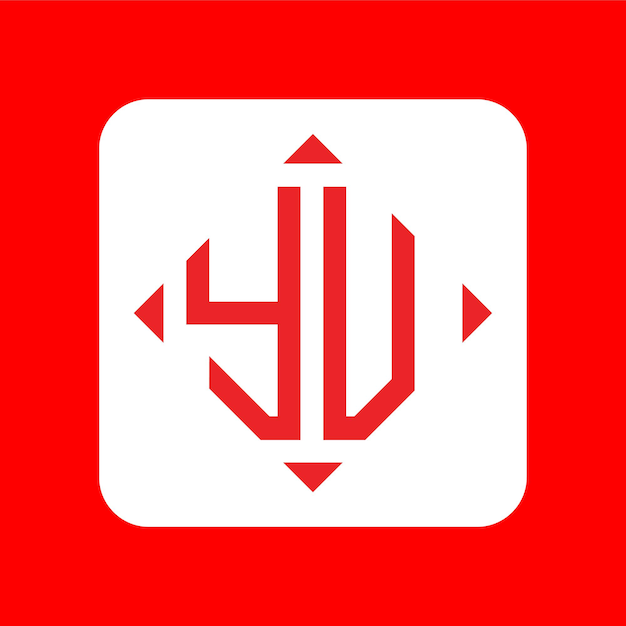 Lettres initiales créatives YV Logo Designs