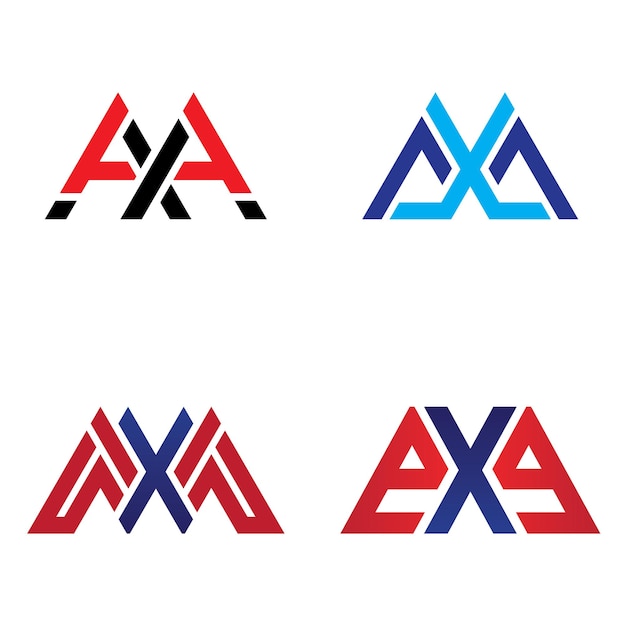 Les Lettres Initiales Du Logo Axa Le Modèle Vectoriel De Conception