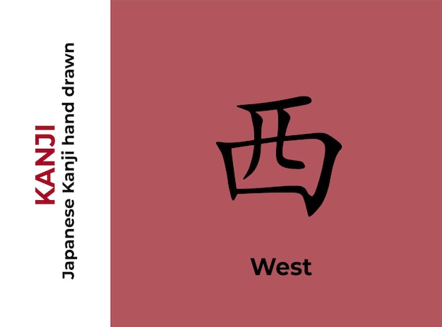 Vecteur lettres japonaises kanji