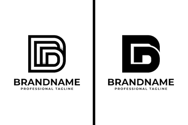 Les lettres monogramme DD Logo adapté à toute entreprise avec les initiales DD
