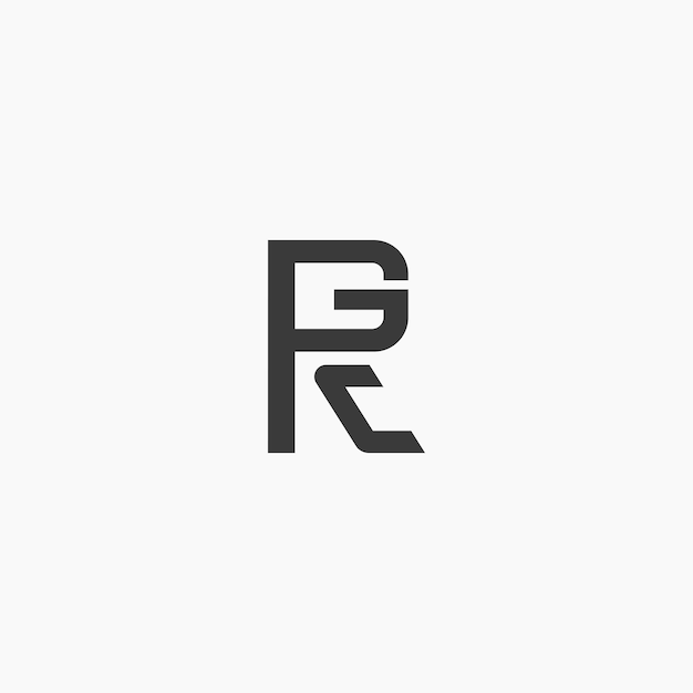 Vecteur lettres rgc pgc pcg rcg cgp crg grc ou gpc concept de conception de logo monogramme abstrait