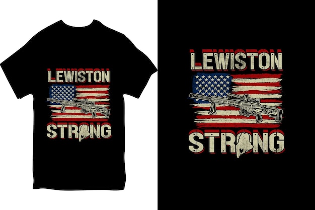 Lewiston Hommes Forts Femmes T-shirt à Manches Longues