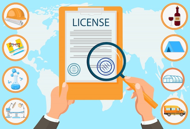 Licence Law Firm Contrat De Documents Certifiés.