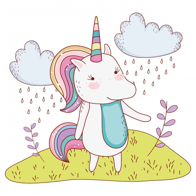 Licorne à la nature des dessins