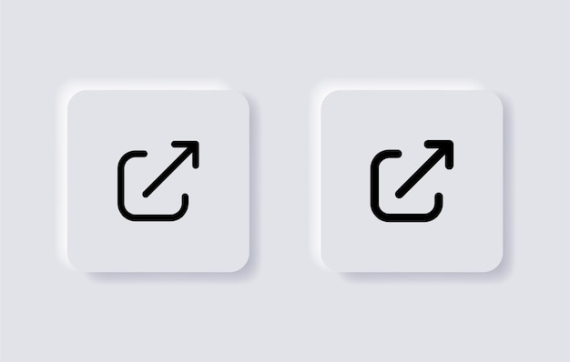 Lien Externe Icône Page Ouvrir Une Nouvelle Fenêtre Signe Partager Des Icônes Site Web Application Web Interface Utilisateur Icône D'application Mobile