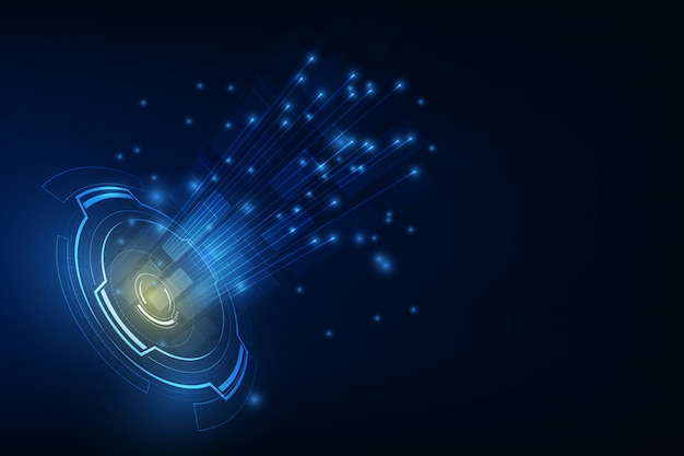Ligne de connexion sur fond de concept de télécommunication en réseau