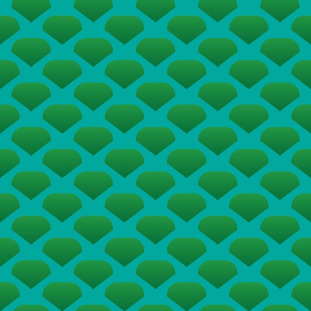 Ligne géométrique abstraite écailles de poisson motif graphique en forme de losange fond vert vecteur