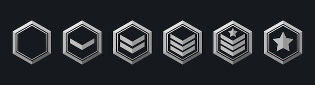 Ligne de grades militaires Système de notation dans le jeu