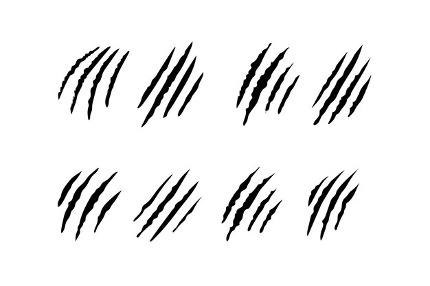 une ligne de lignes noires avec une ligne qui dit tranchante