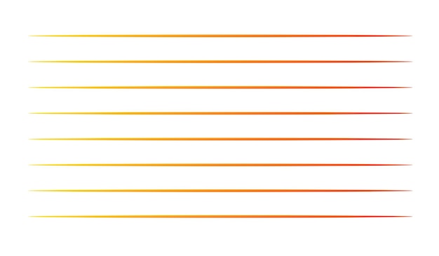 Vecteur une ligne de lignes orange et jaune avec le mot dessus