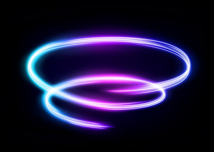 Vecteur ligne de lumière ondulée multicolore abstraite