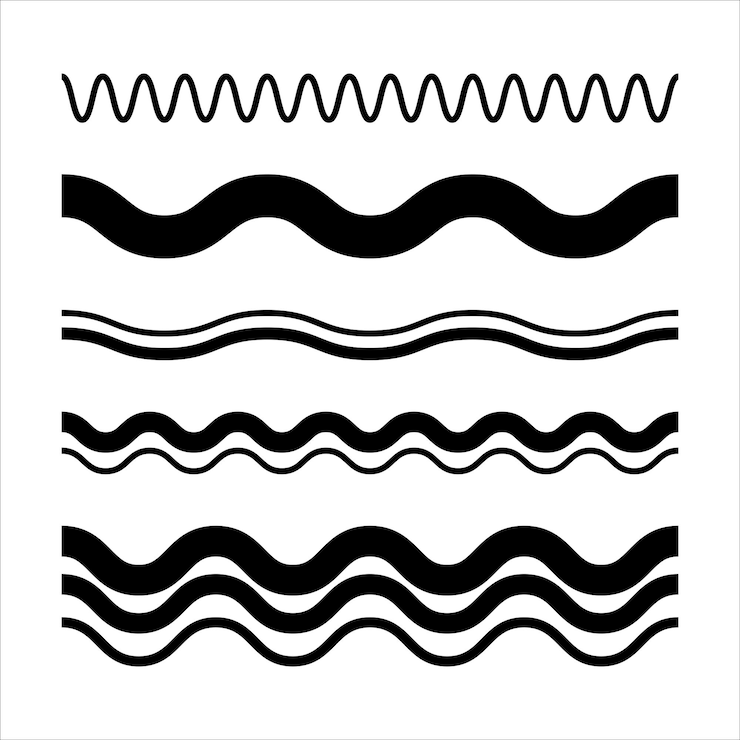 Vecteur ligne d'onde abstraite courbes en zigzag motif sans couture texture élément de conception illustration pour le graphique d'arrière-plan