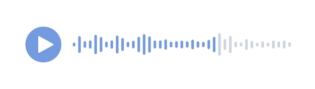 Ligne D'onde Sonore De Chat D'application De Messagerie Mobile Avec Bruit De Spectre Barre De Son De Parole Audio Onde Sonore De Voix