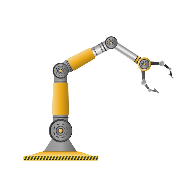 ligne de production automatique de convoyeur pleine de manipulateurs robotiques.
