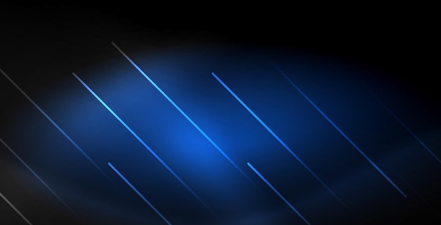 Des lignes abstraites en couleur néon