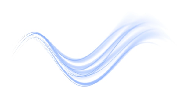Lignes bleues lumineuses de vitesse Effet lumineux lumineux Lignes de mouvement abstraites