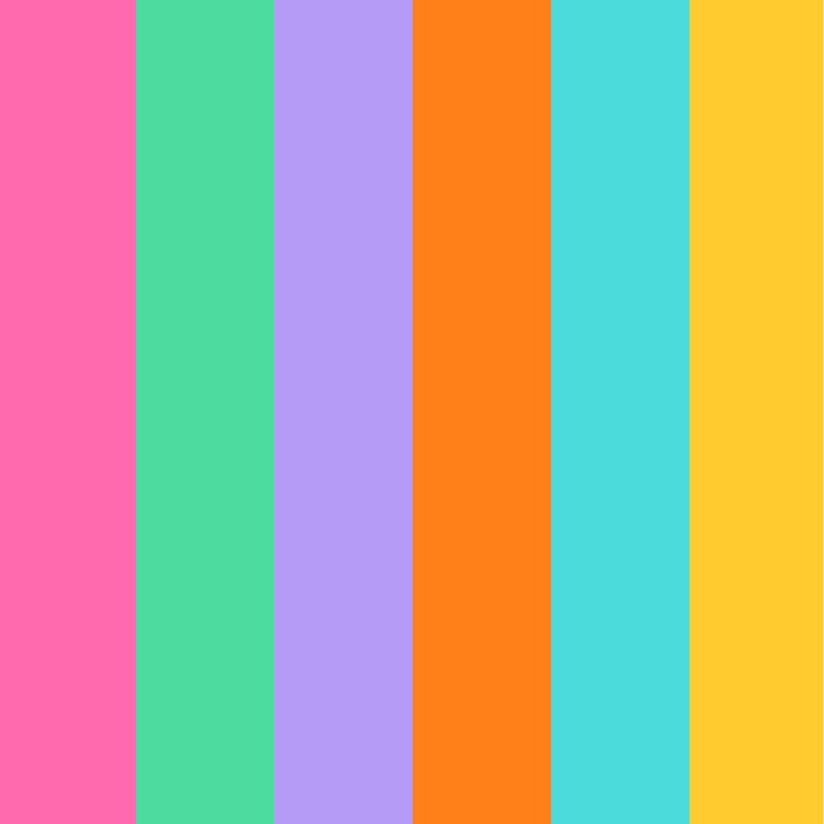 des lignes colorées de différentes couleurs sont alignées sur un fond coloré