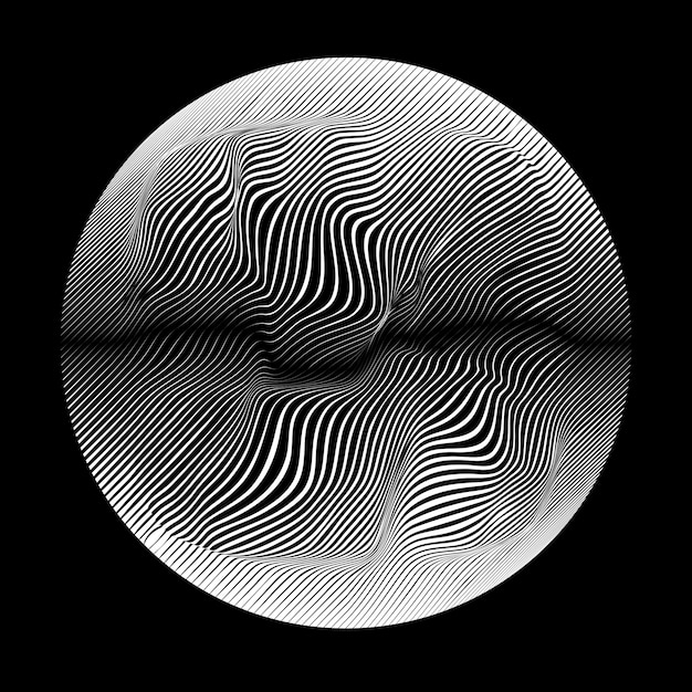 Lignes construites sphère transparente .Vector .Technology sphere Logo . Élément de conception