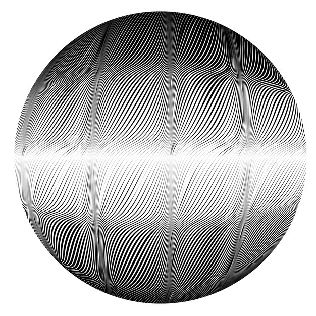 Lignes construites sphère transparente .Vector .Technology sphere Logo . Élément de conception.
