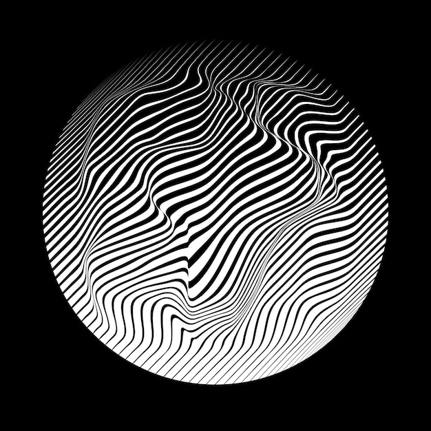 Lignes construites sphère transparente .Vector .Technology sphere Logo . Éléments de design