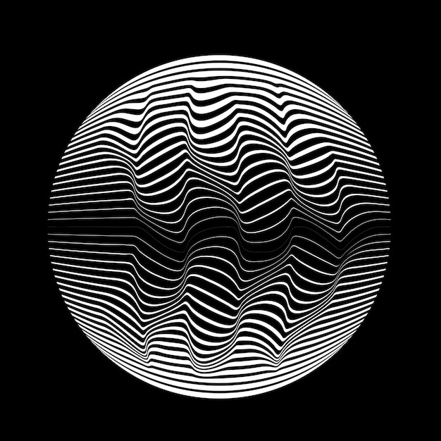 Lignes construites sphère transparente .Vector .Technology sphere Logo . Éléments de design