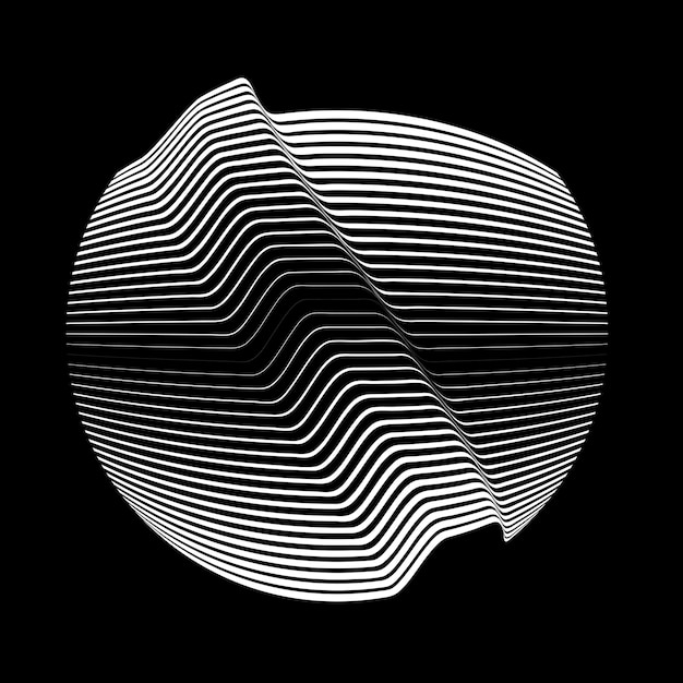 Lignes construites sphère transparente .Vector .Technology sphere Logo . Éléments de design