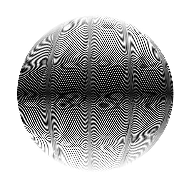 Lignes construites sphère .Vector .Technology sphere Logo .
