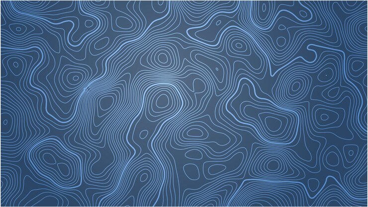 Vecteur lignes de contour de la carte topographique vecteur d'arrière-plan