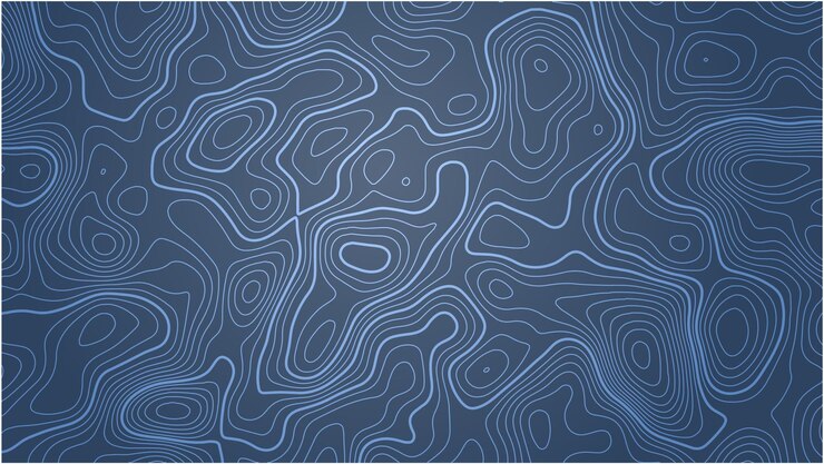 Vecteur lignes de contour de la carte topographique vecteur d'arrière-plan